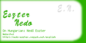 eszter nedo business card